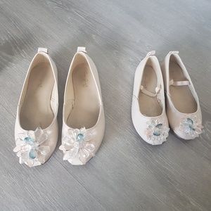 Zara girls ballerina crystal flat